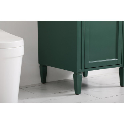 Elegant Single Bathroom Vanity Set - Green, L 21" (VF12521GN)