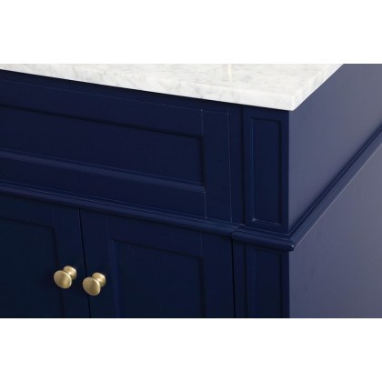 Elegant Single Bathroom Vanity Set - Blue, L 24" (VF12524BL)