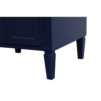 Elegant Single Bathroom Vanity Set - Blue, L 24" (VF12524BL)