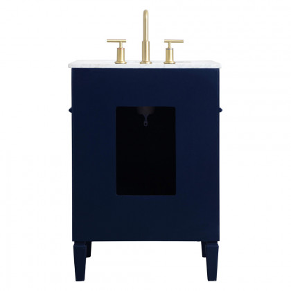 Elegant Single Bathroom Vanity Set - Blue, L 24" (VF12524BL)