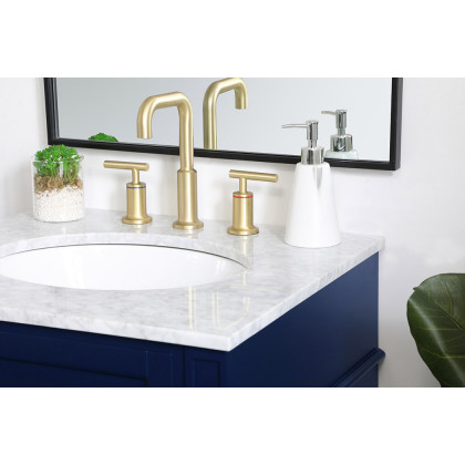 Elegant Single Bathroom Vanity Set - Blue, L 24" (VF12524BL)