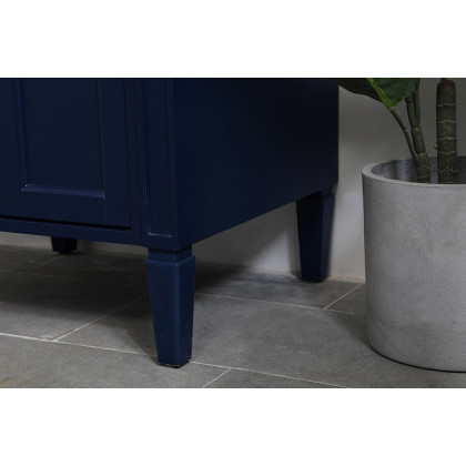 Elegant Single Bathroom Vanity Set - Blue, L 24" (VF12524BL)
