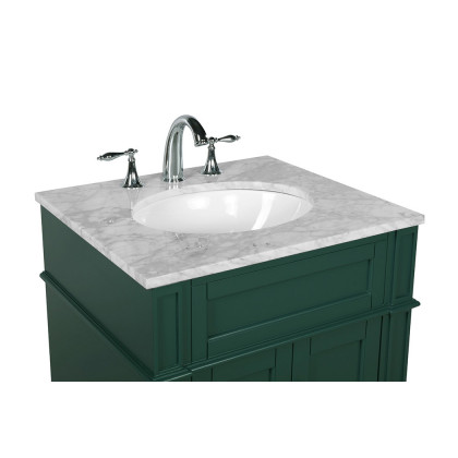 Elegant Single Bathroom Vanity Set - Green, L 24" (VF12524GN)