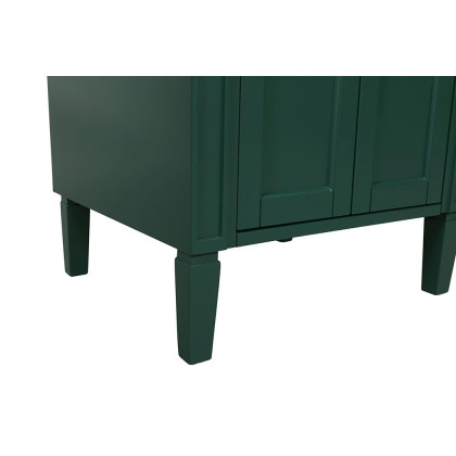 Elegant Single Bathroom Vanity Set - Green, L 24" (VF12524GN)