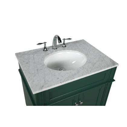 Elegant Single Bathroom Vanity Set - Green, L 30" (VF12530GN)