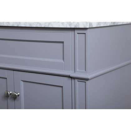 Elegant Single Bathroom Vanity Set - Gray, L 30" (VF12530GR)