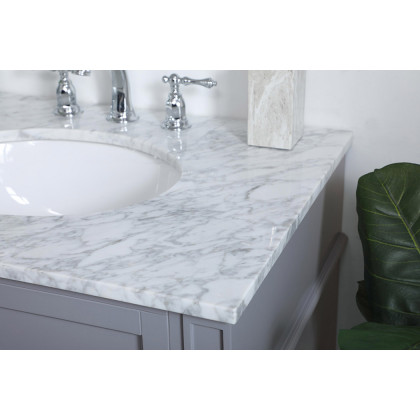 Elegant Single Bathroom Vanity Set - Gray, L 30" (VF12530GR)