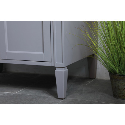 Elegant Single Bathroom Vanity Set - Gray, L 30" (VF12530GR)