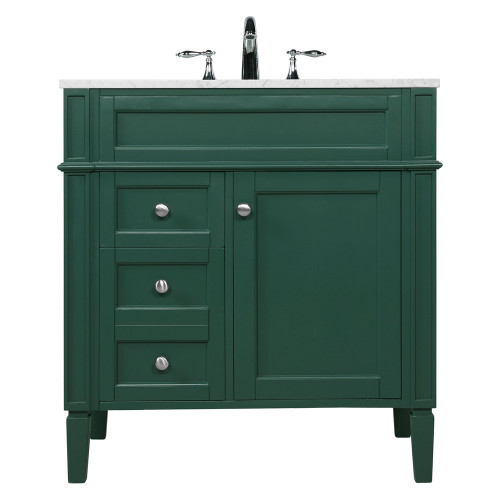 Elegant 32" Single Bathroom Vanity Set - Green (VF12532GN)