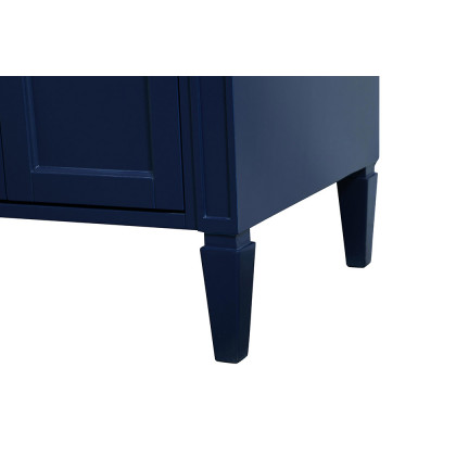 Elegant Single Bathroom Vanity Set - Blue, L 36" (VF12536BL)