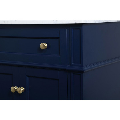 Elegant Single Bathroom Vanity Set - Blue, L 36" (VF12536BL)