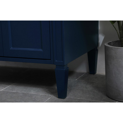 Elegant Single Bathroom Vanity Set - Blue, L 36" (VF12536BL)