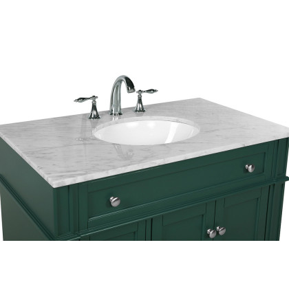 Elegant Single Bathroom Vanity Set - Green, L 36" (VF12536GN)