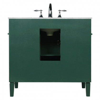 Elegant Single Bathroom Vanity Set - Green, L 36" (VF12536GN)