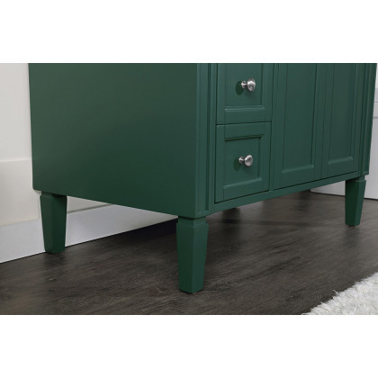 Elegant Single Bathroom Vanity Set - Green, L 36" (VF12536GN)