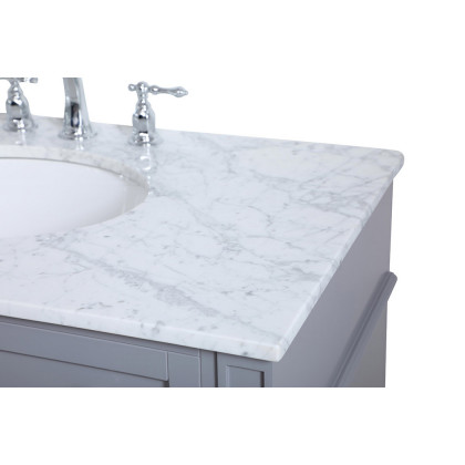 Elegant Single Bathroom Vanity Set - Gray, L 36" (VF12536GR)