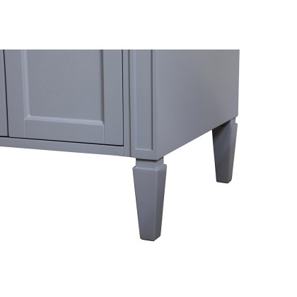 Elegant Single Bathroom Vanity Set - Gray, L 36" (VF12536GR)