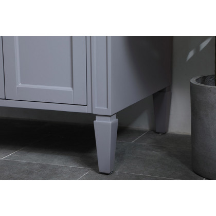 Elegant Single Bathroom Vanity Set - Gray, L 36" (VF12536GR)