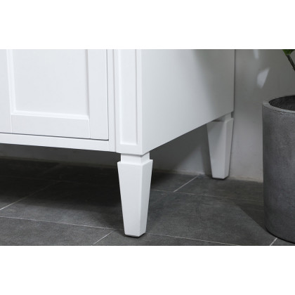 Elegant Single Bathroom Vanity Set - White, L 36" (VF12536WH)