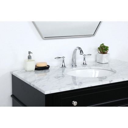 Elegant Single Bathroom Vanity Set - Black, L 40" (VF12540BK)