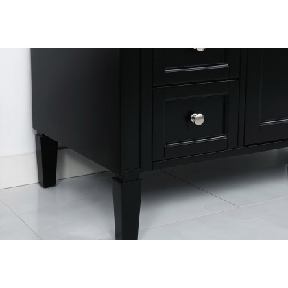 Elegant Single Bathroom Vanity Set - Black, L 40" (VF12540BK)