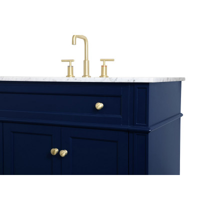 Elegant Single Bathroom Vanity Set - Blue, L 40" (VF12540BL)