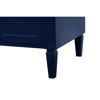 Elegant Single Bathroom Vanity Set - Blue, L 40" (VF12540BL)