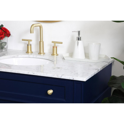 Elegant Single Bathroom Vanity Set - Blue, L 40" (VF12540BL)