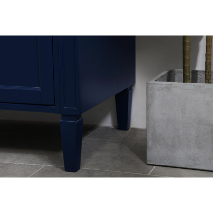 Elegant Single Bathroom Vanity Set - Blue, L 40" (VF12540BL)