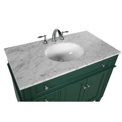 Elegant Single Bathroom Vanity Set - Green, L 40" (VF12540GN)