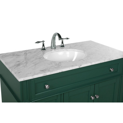 Elegant Single Bathroom Vanity Set - Green, L 40" (VF12540GN)