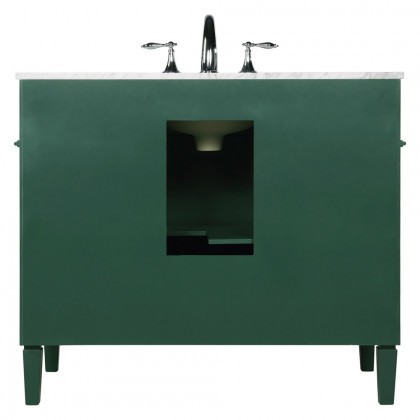 Elegant Single Bathroom Vanity Set - Green, L 40" (VF12540GN)