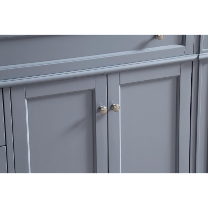Elegant Single Bathroom Vanity Set - Gray, L 40" (VF12540GR)
