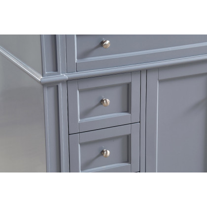 Elegant Single Bathroom Vanity Set - Gray, L 40" (VF12540GR)