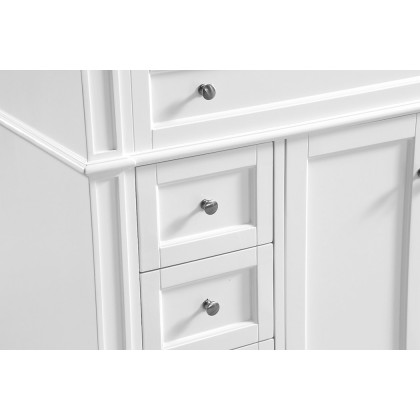Elegant Single Bathroom Vanity Set - White, L 40" (VF12540WH)