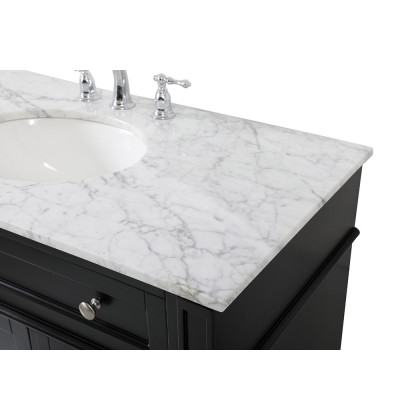 Elegant 42" Single Bathroom Vanity Set - Black (VF12542BK)