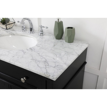 Elegant 42" Single Bathroom Vanity Set - Black (VF12542BK)