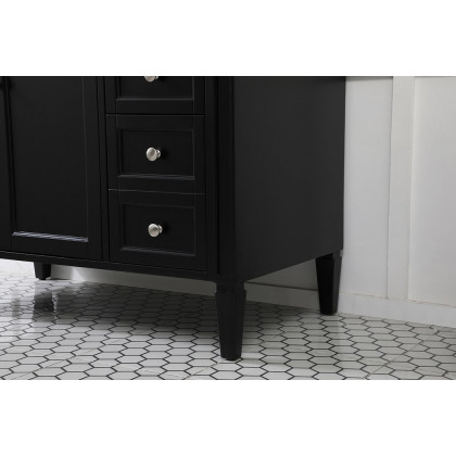 Elegant 42" Single Bathroom Vanity Set - Black (VF12542BK)