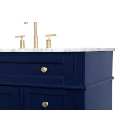 Elegant 42" Single Bathroom Vanity Set - Blue (VF12542BL)