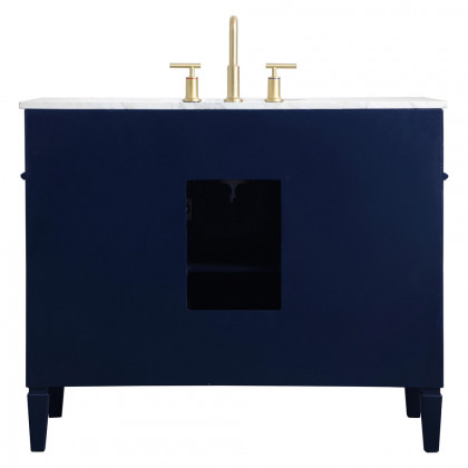 Elegant 42" Single Bathroom Vanity Set - Blue (VF12542BL)
