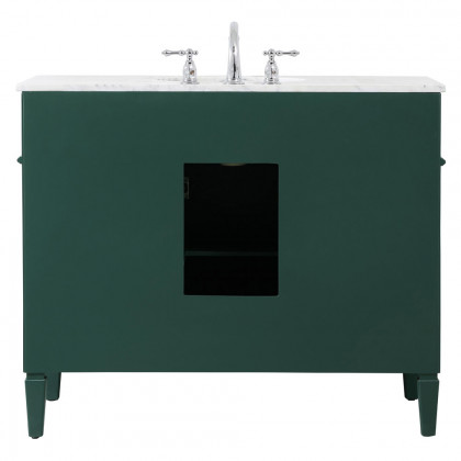 Elegant 42" Single Bathroom Vanity Set - Green (VF12542GN)