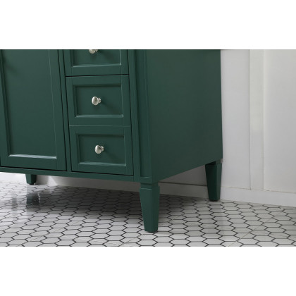 Elegant 42" Single Bathroom Vanity Set - Green (VF12542GN)