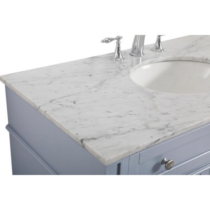 Elegant 42" Single Bathroom Vanity Set - Gray (VF12542GR)