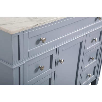 Elegant 42" Single Bathroom Vanity Set - Gray (VF12542GR)