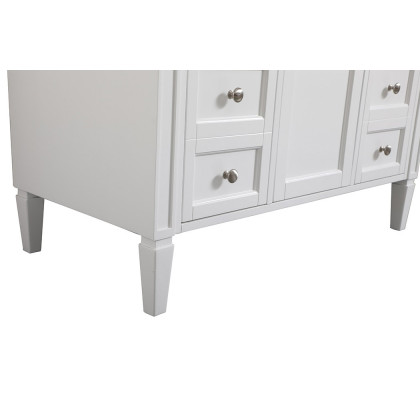Elegant 42" Single Bathroom Vanity Set - White (VF12542WH)