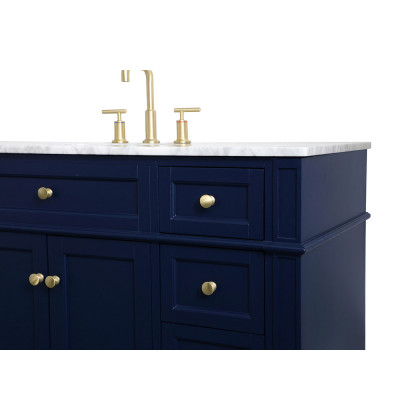 Elegant 60" Single Bathroom Vanity Set - Blue (VF12548BL)