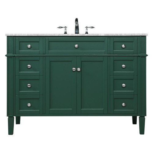 Elegant 60" Single Bathroom Vanity Set - Green (VF12548GN)