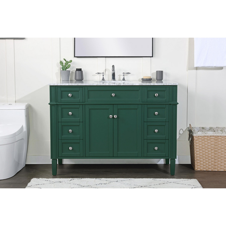 Elegant 60" Single Bathroom Vanity Set - Green (VF12548GN)