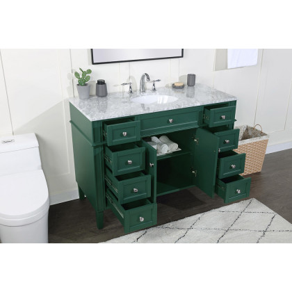 Elegant 60" Single Bathroom Vanity Set - Green (VF12548GN)