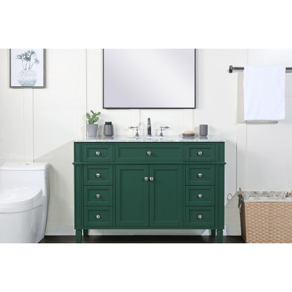 Elegant 60" Single Bathroom Vanity Set - Green (VF12548GN)